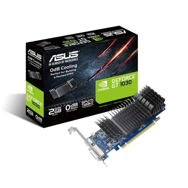 Asus GeForce GT 1030 2GB GDDR5 HDMI DVI Pascal Series 64-bit Gaming Graphics Card