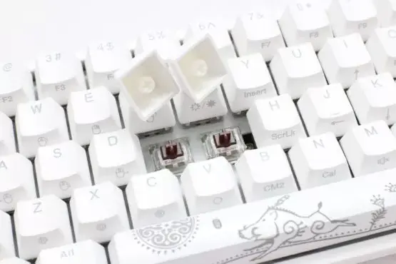 Ducky One 2 SF White Mechanical Keyboard with Cherry MX Blue Key Switches