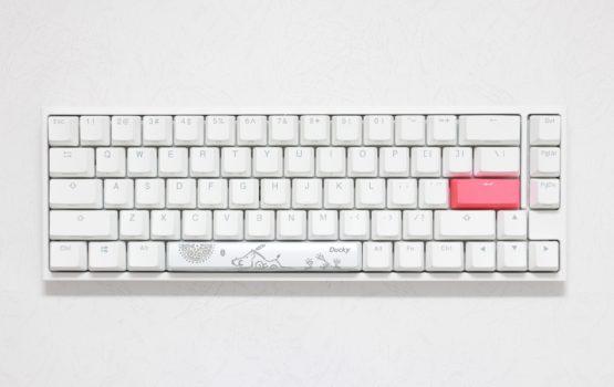 Ducky One 2 SF White Mechanical Keyboard with Cherry MX Blue Key Switches