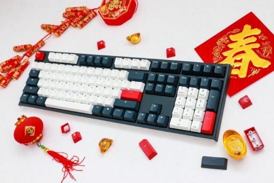 Ducky One 2 Tuxedo Mechanical Keyboard with Cherry MX Blue Key Switches