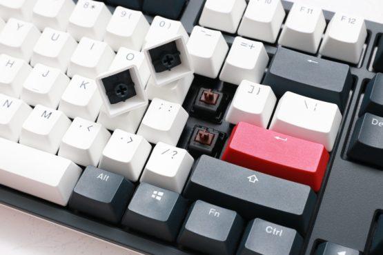 Ducky One 2 Tuxedo Mechanical Keyboard with Cherry MX Blue Key Switches