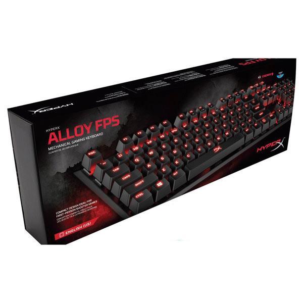 HyperX Alloy FPS Mechanical Gaming Keyboard Cherry MX Blue Switches With Red Backlight