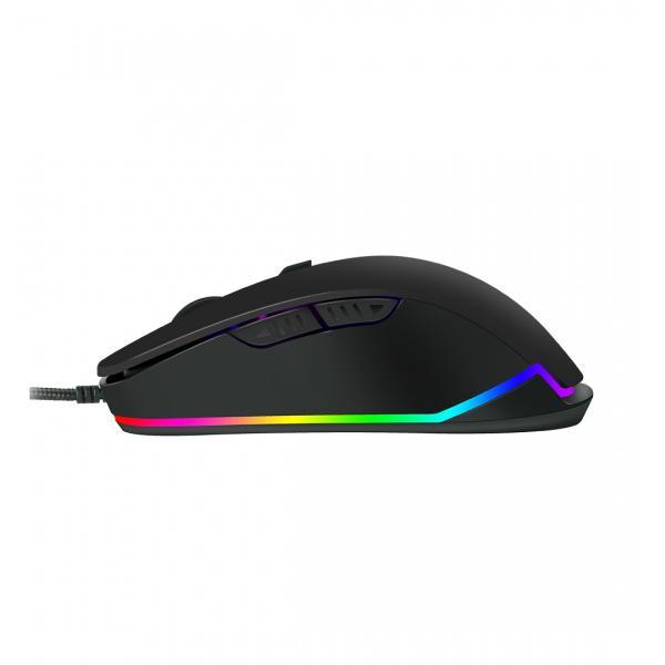 Ant Esports GM100 RGB Wired Gaming Mouse (4800 DPI, Optical Sensor, LED Lighting, 1000Hz Polling Rate, Black) 