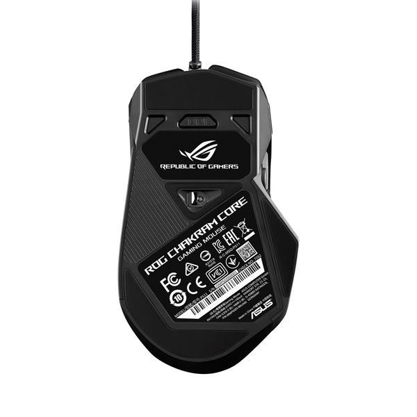 Asus ROG Chakram Core Ergonomic Wired Gaming Mouse (16000 DPI, Optical Sensor, Aura Sync RGB Lighting, 1000Hz Polling Rate)