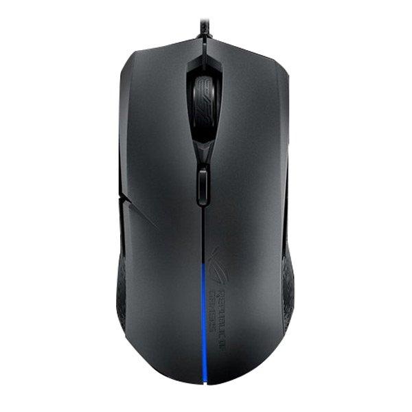 Asus ROG Strix Evolve Ergonomic Wired Gaming Mouse (7200 DPI, Optical Sensor, Omron switches, Aura RGB Lighting, 1000Hz Polling Rate)