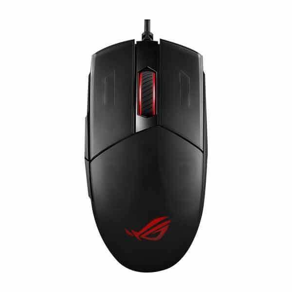 Asus ROG Strix Impact II Ambidextrous Ergonomic Wired Gaming Mouse (6200 DPI, Optical Sensor, Omron Switches, Aura RGB Lighting)