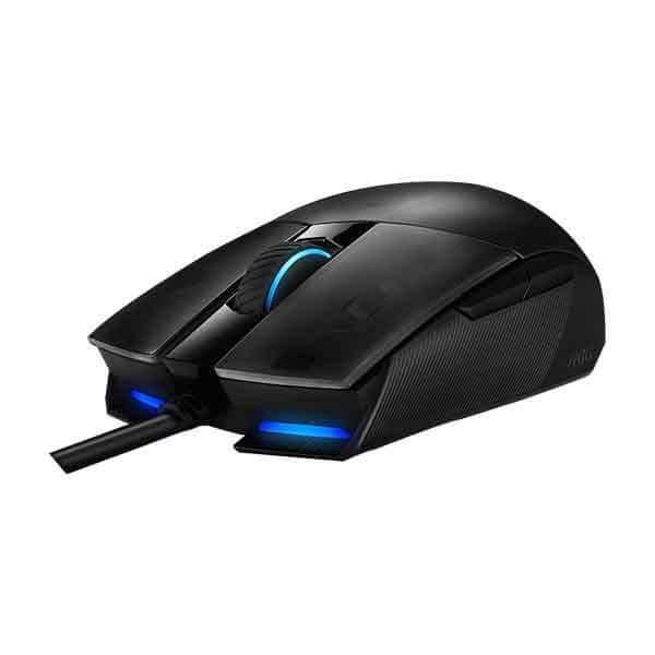 Asus ROG Strix Impact II Ambidextrous Ergonomic Wired Gaming Mouse (6200 DPI, Optical Sensor, Omron Switches, Aura RGB Lighting)