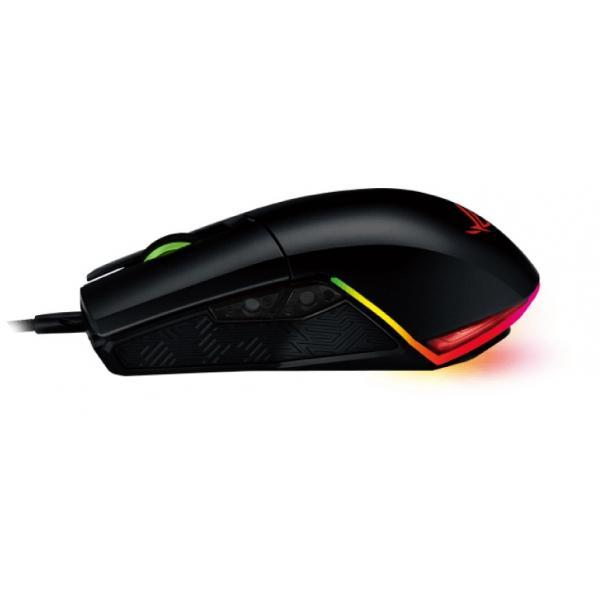Asus ROG Pugio Ergonomic Ambidextrous Wired Gaming Mouse (7200 DPI, Omron Switches, Optical Sensor, AURA RGB Lighting)