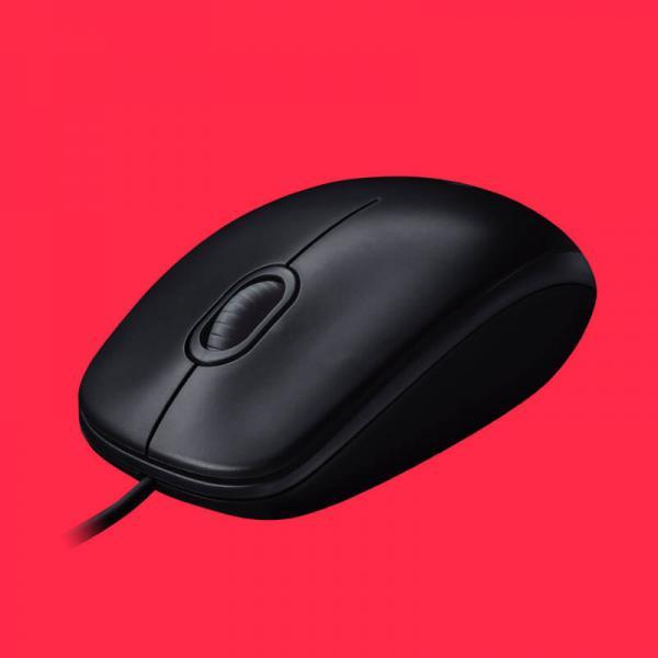Logitech M100R Black Ambidextrous Wired Mouse (1000 Dpi, Optical Sensor)