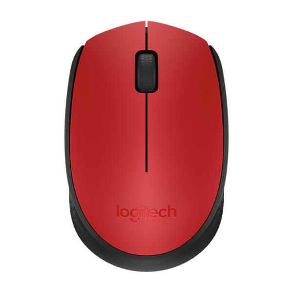 Logitech M171 Ambidextrous Wireless Mouse (Red)