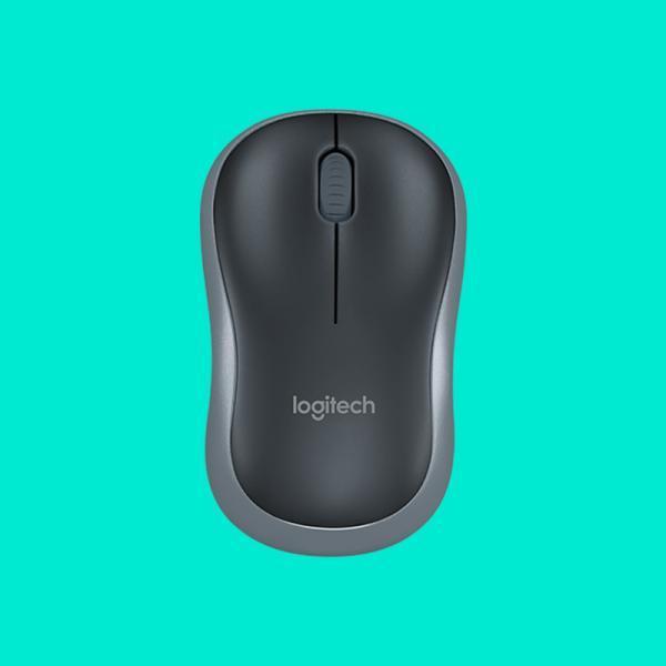 Logitech M185 Grey Wireless Mouse - (1000 Dpi, Optical Sensor)