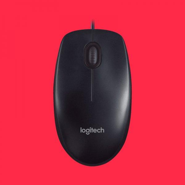 Logitech M90 Black Ambidextrous Wired Mouse (Optical Sensor)