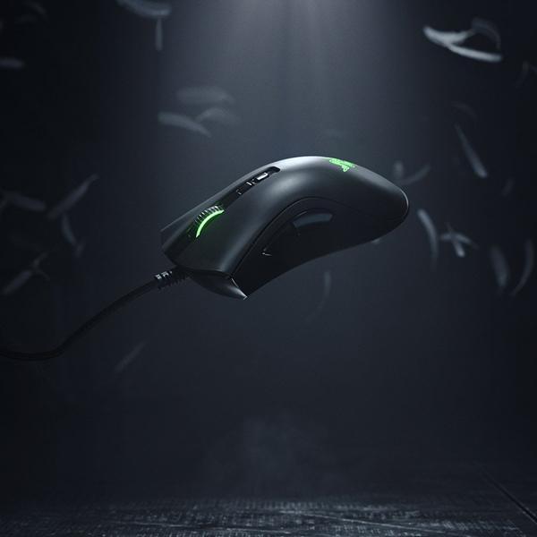 Razer DeathAdder V2 RGB Ergonomic Wired Gaming Mouse (20000DPI, Optical Sensor, RGB Chroma Lighting, Black)