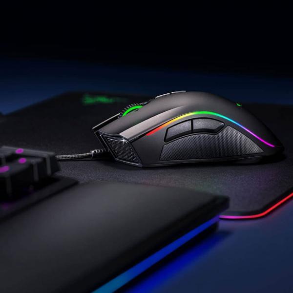 RAZER MAMBA ELITE Ergonomic Wired Gaming Mouse  (16000 DPI, 5G Optical Sensor, RGB Chroma Lighting, 1000Hz Ultrapolling)