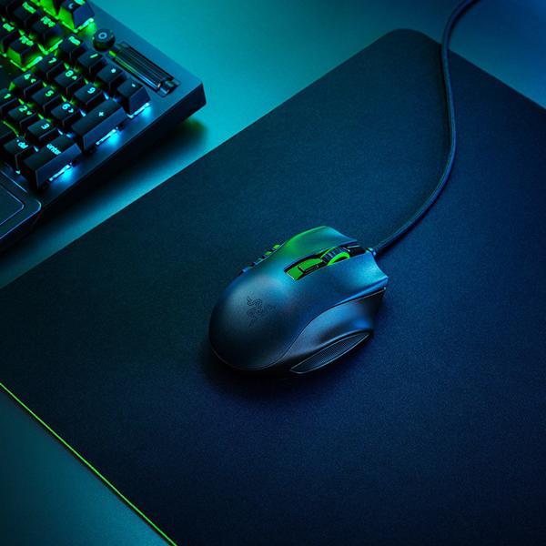 Razer Naga X Ergonomic Wired Gaming Mouse (18000 DPI, Optical Sensor, RGB Chroma Lighting, Black)