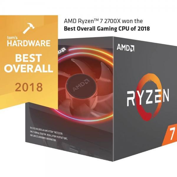 AMD RYZEN 7 2700X Processor (8 Cores 16 Threads, with Max Boost Clock OF 4.3GHz, Base Clock OF 3.7GHz AND 20MB Cache Memory)