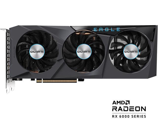 Gigabyte Radeon RX 6600 EAGLE 8G WINDFORCE 3X Cooling System, 8GB 128-bit GDDR6 Video Card