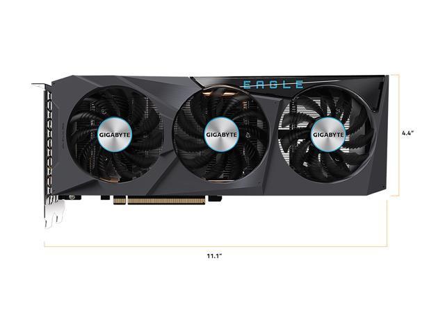 Gigabyte Radeon RX 6600 EAGLE 8G WINDFORCE 3X Cooling System, 8GB 128-bit GDDR6 Video Card