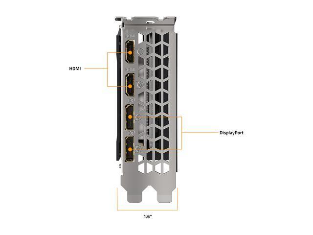 Gigabyte Radeon RX 6600 EAGLE 8G WINDFORCE 3X Cooling System, 8GB 128-bit GDDR6 Video Card
