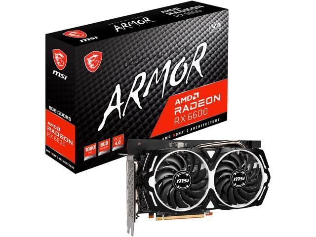 MSI Radeon RX 6600 8GB GDDR6 PCI Express 4.0 ATX Video Card