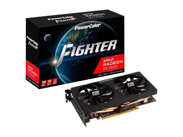 PowerColor Fighter Radeon RX 6600 8GB GDDR6 PCI Express 4.0 ATX Video Card