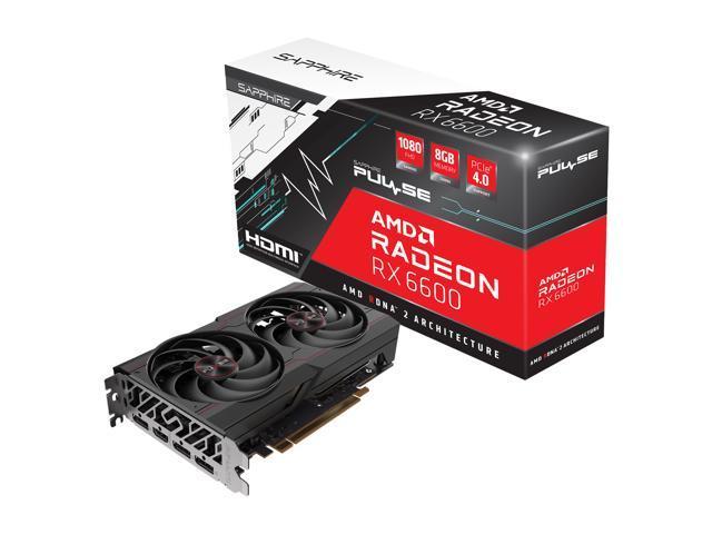 Sapphire PULSE Radeon RX 6600 8GB GDDR6 PCI Express 4.0 ATX Video Card