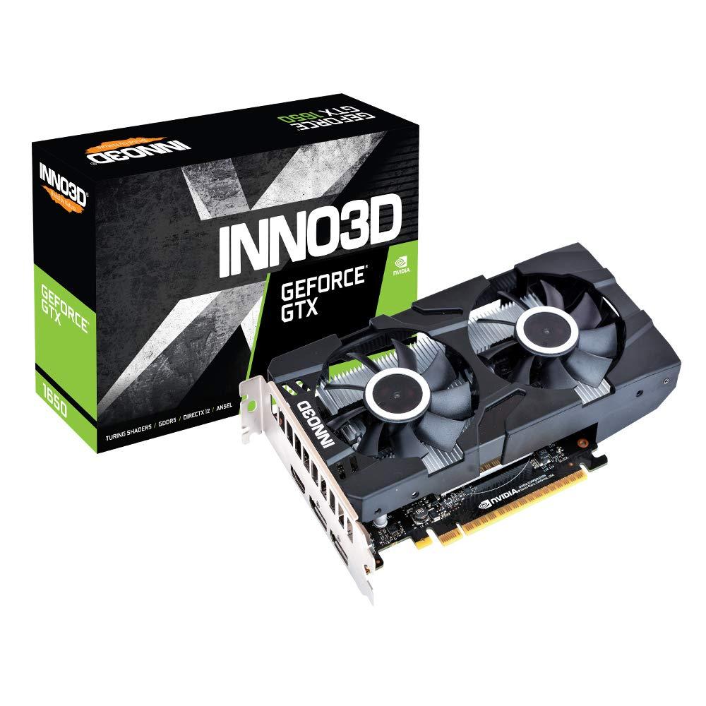 Inno3d GeForce GTX 1650 DirectX 12 4GB Twin X2 OC 128-Bit GDDR6 PCI Express 3.0 x16 HDCP Ready Video Card