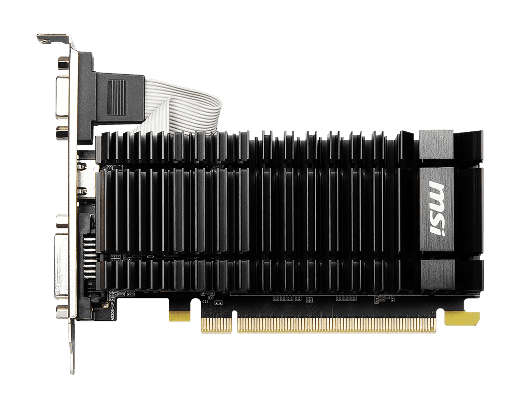 MSI GeForce GT 730 2GB DDR3 PCI Express 2.0 Low Profile Gaming Graphic Card