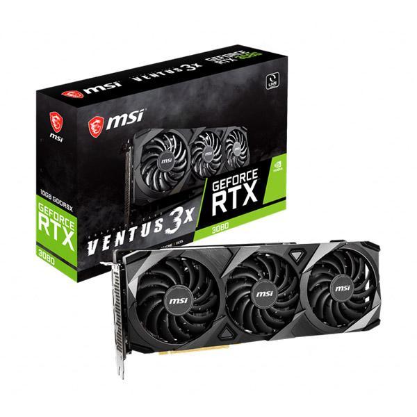 MSI GeForce RTX 3080 VENTUS 3X OC LHR 10GB GDDR6X 320-bit Gaming Graphics Card