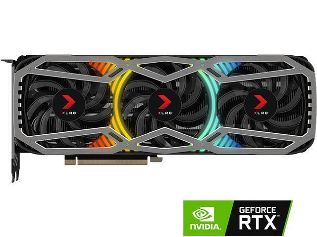 PNY XLR8 GeForce RTX 3080 Ti 12GB GDDR6X PCI Express 4.0 Gaming REVEL™ EPIC-X RGB™ Triple Fan Graphics Card (LHR)