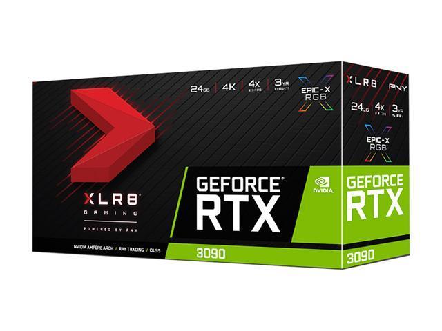 PNY GeForce RTX 3090 24GB XLR8 Gaming EPIC-X RGB Triple Fan Graphics Card