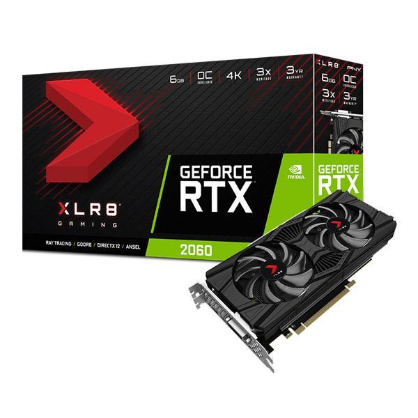 Pny Nvidia GeForce RTX 2060 6GB GDDR6 XLR8 Gaming Overclocked Edition 192-bit Gaming Graphics Card