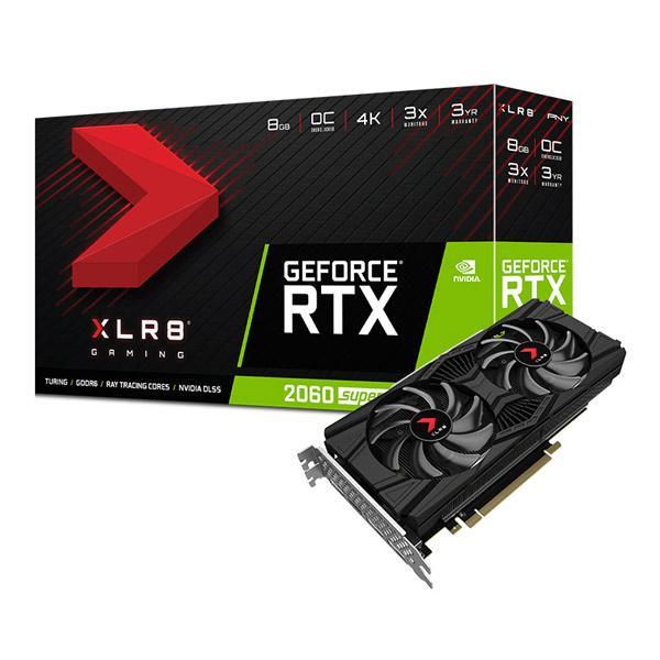 Pny Nvidia GeForce RTX 2060 Super 8GB GDDR6 XLR8 Gaming Overclocked Edition Dual Fan 256-bit Gaming Graphics Card