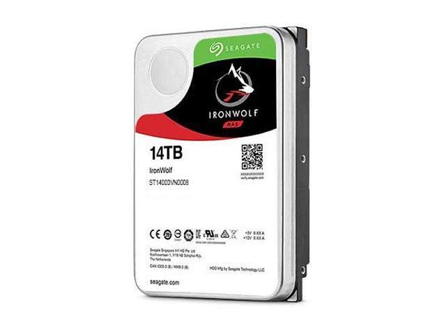 Seagate IronWolf 12TB NAS Hard Drive 7200 RPM 256MB Cache SATA 6.0Gb/s CMR 3.5" Internal HDD for RAID Network Attached Storage ST12000VN0008