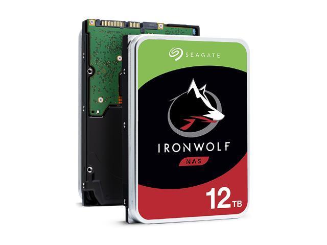 Seagate IronWolf 12TB NAS Hard Drive 7200 RPM 256MB Cache SATA 6.0Gb/s CMR 3.5" Internal HDD for RAID Network Attached Storage ST12000VN0008