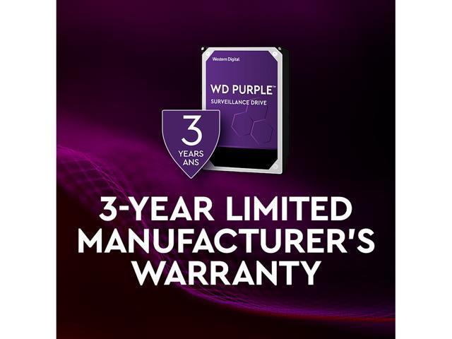 WD Purple 3TB Surveillance Hard Disk Drive - 5400 RPM Class SATA 6Gb/s 64MB Cache 3.5 Inch WD30PURZ