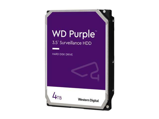 WD Purple 4TB Surveillance Hard Disk Drive - 5400 RPM Class SATA 6Gb/s 64MB Cache 3.5 Inch WD40PURZ