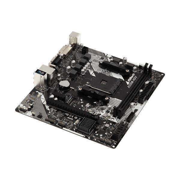 ASRock A320M-HDV R4.0 Motherboard (AMD Socket AM4/Ryzen Series CPU/Max 32GB DDR4 3200MHz Memory)