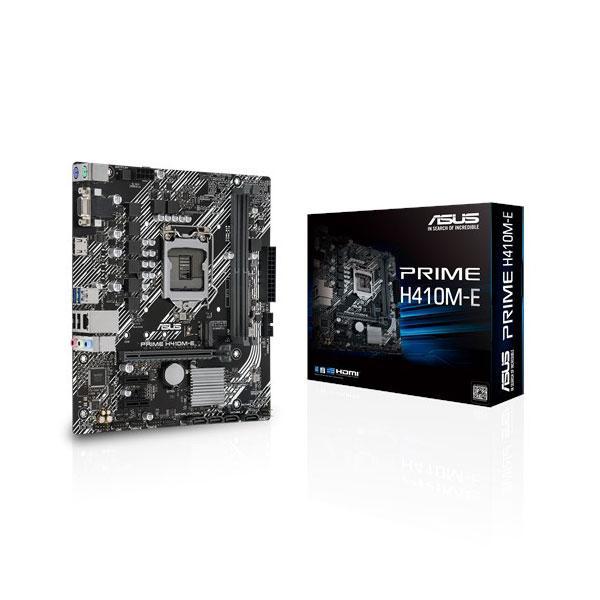 Asus Prime H410M-E Motherboard (Intel Socket 1200/10th Generation Core Series CPU/Max 64GB DDR4 2933MHz Memory)