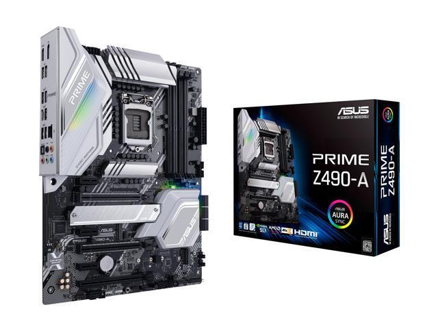 Asus Prime Z490-A LGA 1200 (Intel 10th Gen) Intel Z490 SATA 6Gb/s ATX Intel Motherboard (14 DrMOS Power Stages, Dual M.2, Intel 2.5Gb Ethernet, USB 3.2 Front Panel Type-C, Thunderbolt 3 Support, Aura Sync RGB)