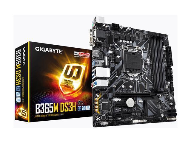 Gigabyte B365M DS3H LGA 1151 (300 Series) Intel B365 SATA 6Gb/s Micro ATX Intel Motherboard