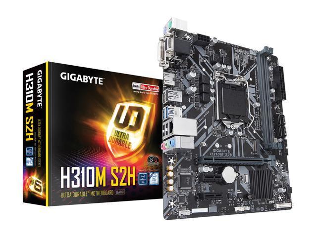 Gigabyte H310M S2H LGA 1151 (300 Series) Intel H310 HDMI SATA 6Gb/s USB 3.1 Micro ATX Intel Motherboard