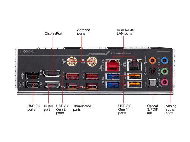 Gigabyte Z490 VISION D LGA 1200 Intel Z490 ATX Motherboard with Triple M.2, SATA 6Gb/s, USB 3.2 Gen 2, WIFI 6, 2.5 GbE LAN, Dual Thunderbolt 3