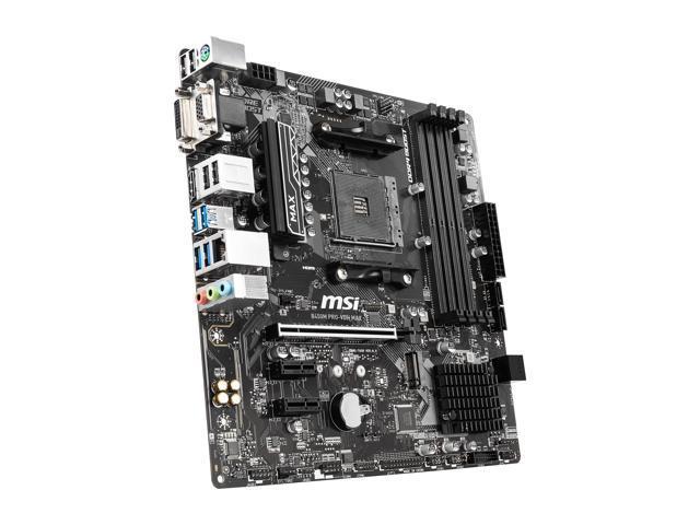 MSI B450M PRO-VDH MAX AM4 SATA 6Gb/s Micro ATX AMD Ryzen 2ND and 3rd Gen M.2 USB 3.0 DDR4 Motherboard