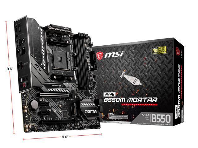 MSI MAG B550M MORTAR AM4 AMD B550 SATA 6Gb/s Micro ATX AMD Motherboard