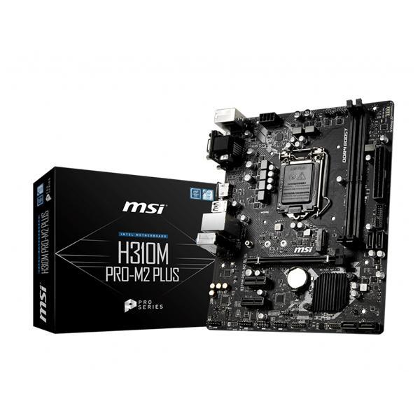 MSI H310M PRO-M2 Plus Motherboard (Intel Socket 1151/9th And 8th Generation Core Series CPU/Max 32GB DDR4 2666MHz Memory)