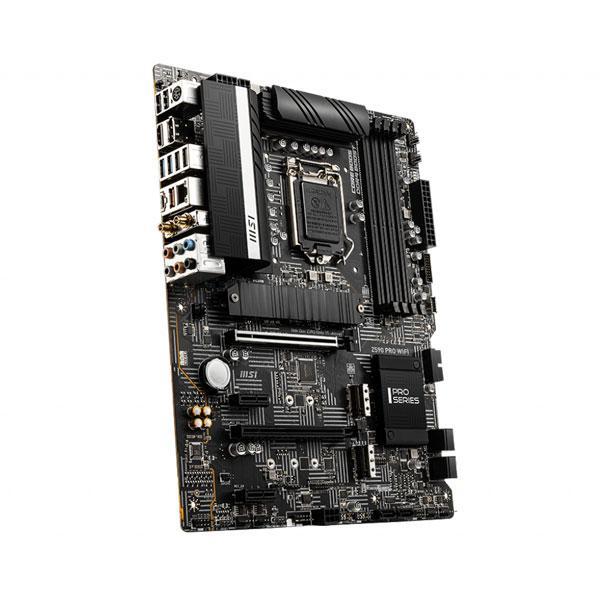 MSI Z590 PRO WiFi ProSeries Motherboard (ATX, 11th/10th Gen Intel Core, LGA 1200 Socket, DDR4, PCIe 4, M.2 Slots, USB 3.2 Gen 2, 2.5G LAN, DP/HDMI, Wi-Fi 6E)