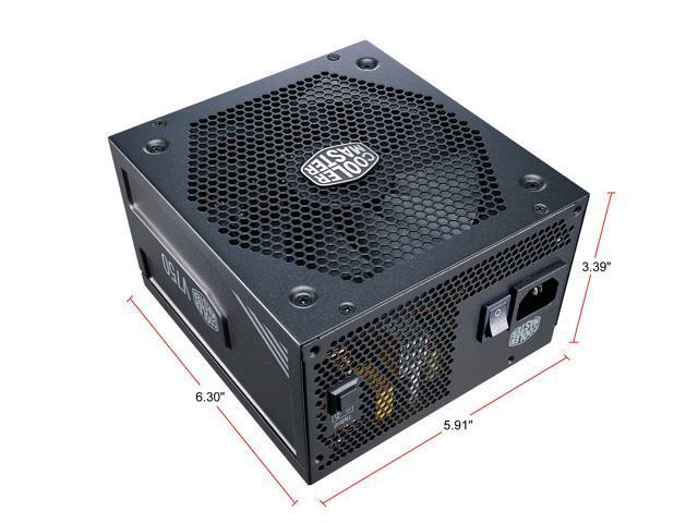 Cooler Master V750 Gold V2 Full Modular, 750W, 80+ Gold Efficiency, Semi-fanless Operation, 16AWG PCIe High-efficiency Cables, 10 Year Warranty