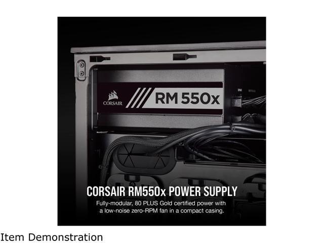 Corsair RMx Series RM550x CP-9020177-NA 550W ATX12V / EPS12V 80 PLUS GOLD Certified Full Modular Power Supply