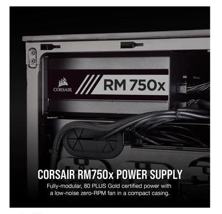 Corsair RMx Series RM750x  750W ATX12V / EPS12V 80 PLUS GOLD Certified Full Modular Power Supply